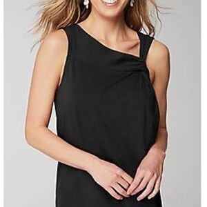 J Jill Asyetrical tank top in black, new with tags